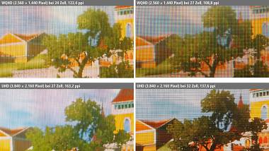Monitore mit hoher Pixeldichte vorgestellt