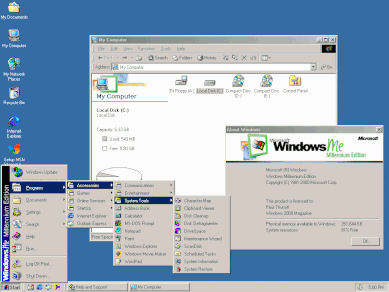 1999: Windows ME.