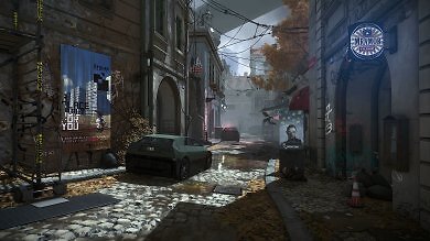 Erinnert hier etwas an Half Life 2 von der Atmosphäre her – kein Wunder, mit futuristischem Osteuropa als Umgebung.