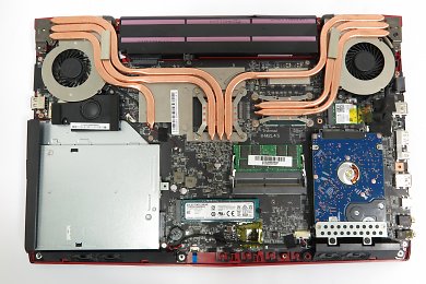 Die Innereien des MSI GE62 7RE-088 Apache Pro
