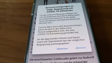 Benachrichtigung über mögliche Begegnung mit einem Infizierten
