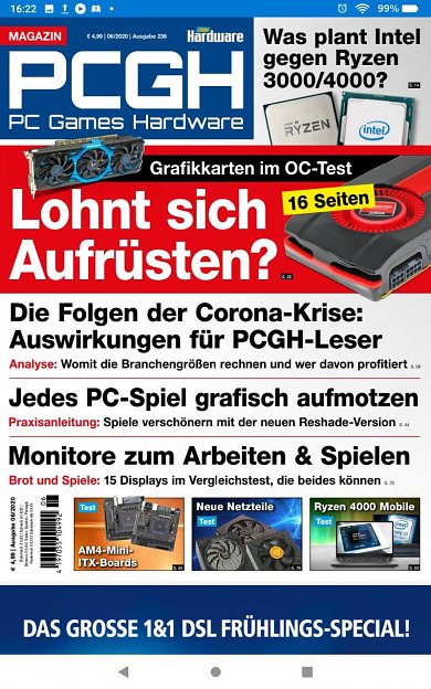 Amazon Fire HD8 Plus Tablet FireOS 71 PDF Anzeige mit Microsoft Onedrive App