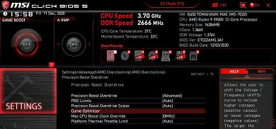 Ryzen 5000: MSI zeigt Curve Optimizer mit B450 Tomahawk und 5900X