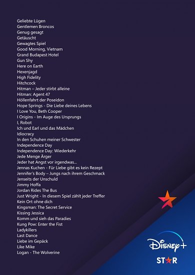 Filme in der Kategorie Star bei Disney Plus 4 