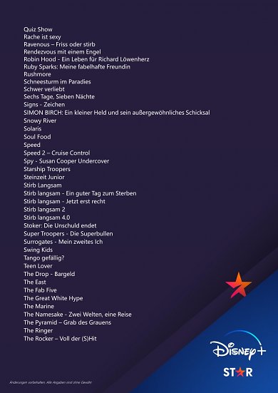Filme in der Kategorie Star bei Disney Plus 6 