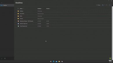 Der Datei-Explorer mit Anbindung an Cloud-Speicherdienste vom angeblichen Leak von Windows 10X.