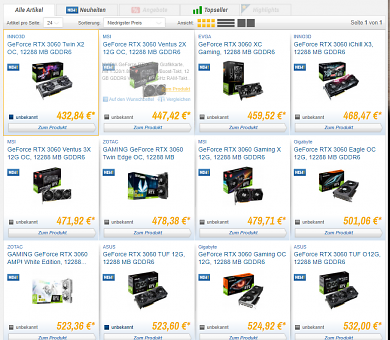 RTX 3060 bei Caseking