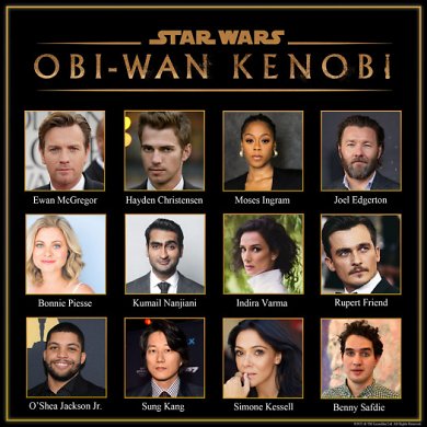 Cast der Star Wars Serie Obi Wan Kenobi