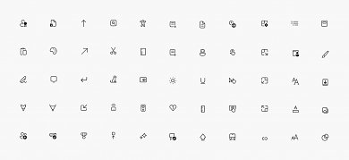 Microsoft Fluent Design Icons in Windows 10 21H2