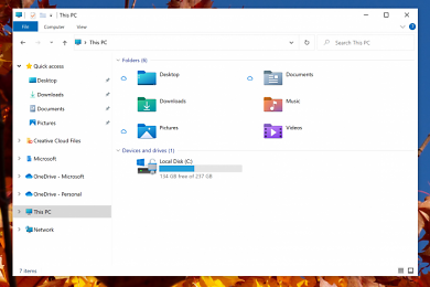 Windows 10 Version 21H2 Datei Explorer