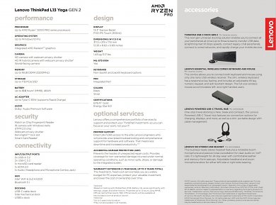 Datenblatt Lenovo Thinkpad L13 Yoga Gen 2 AMD Ryzen Prozessor