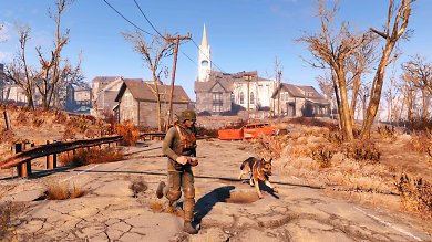 Durch die neue Fallout-Serie auf Amazon Lust auf eine postapokalyptische Erkundung bekommen? Streifen Sie mit Begleitern in Fallout 4 durch die ehemalige Gegend rund um Boston.