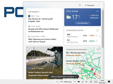 News Feed in Taskleiste von Windows 10