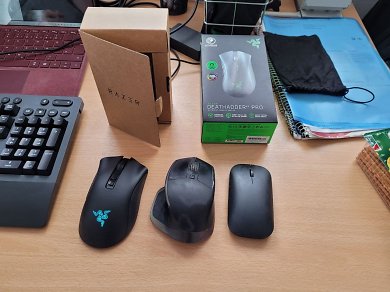 Razer Deathadder Pro V2 vs. Logitech MX Master vs. Microsoft Bluetooth Designer Mouse