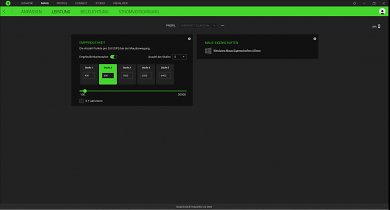 Razer Gaming Software: Maus-Empfindlichkeit