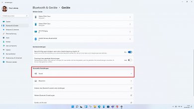 Windows 11 Link zu Sound Einstellungen