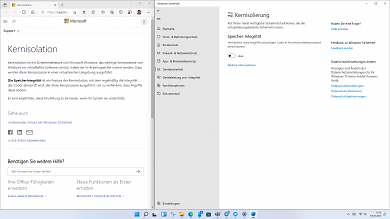 Aktivierung HVCI Kernisolierung in der App Windows Sicherheit in Windows 11