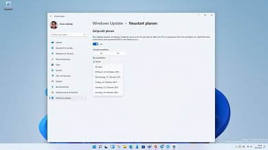 Windows Update in Windows 11 mit geplantem Neustart 02