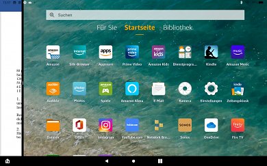 Startseite vom&nbsp;Amazon Fire HD 8 Plus Tablet