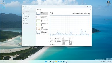 Neuer Task-Manager in Windows 11 Insider Preview 22557 Performance Seite