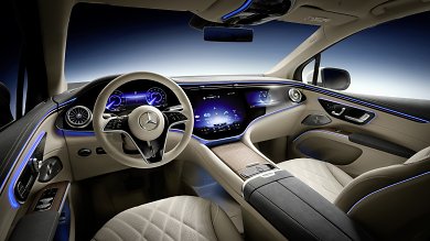 Mercedes EQS-SUV Hyperscreen mit Nvidia Xaver Chipsatz