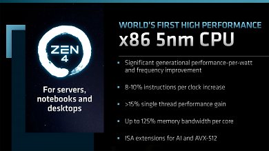 Ryzen 7000: AMD Zen 4 mit 8 bis 10 % IPC- und 35 % mehr Gesamtleistung (2)
