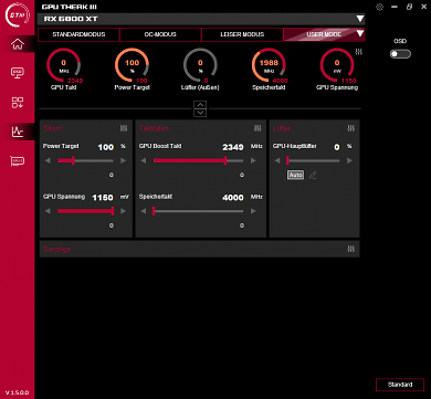 Asus GPU Tweak III&nbsp;
