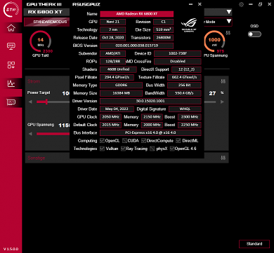 Asus GPU Tweak III