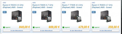 Ryzen 7000 bei Caseking (27.09.)