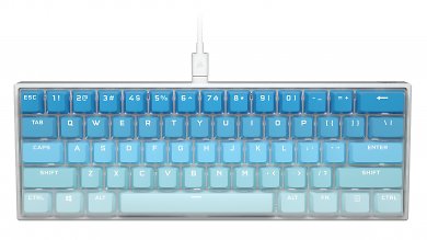 Corsair K65 RGB Mini Ethereal Blue. (1)