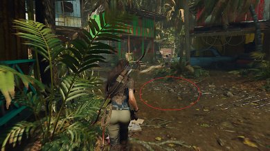Shadow of the Tomb Raider in 4K mit XeSS Performance – Nur in Bewegung sichtbar: Das Hüpfen der Pfützen, höchstwahrscheinlich durch kompromittierte Motion Vectors ausgelöst. Dieses Phänomen tritt ebenfalls auch mit Nvidias DLSS auf, aber etwas weniger deutlich sichtbar..
