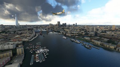 Microsoft Flight Simulator - Handerstellter Content: London, Tower-Bridge und Umgebung
