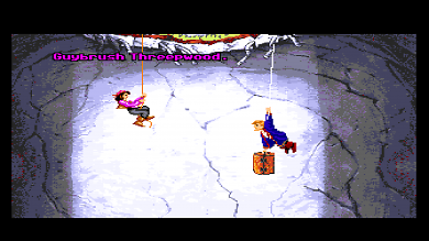 Gybrush Threepwood hängt durch in Monkey Island 2