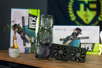 KFA2 Geforce RTX 3060 Ti GDDR6X SG 1-Click OC Plus neben KFA2 Geforce RTX 3060 8GB 1-Click OC