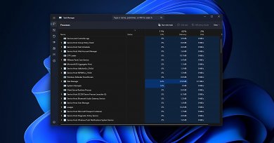 Neuer Task-Manager mit Suchfunktion in Windows 11 Version 23H2.
