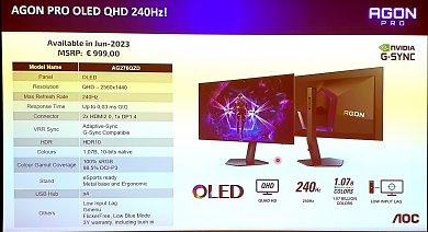 AOC Agon Pro OLED AG276QZD