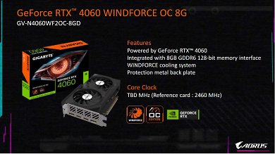 Gigabyte Geforce RTX 4060 Windforce OC