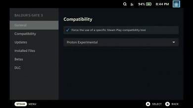 Proton über Steam konfigurieren