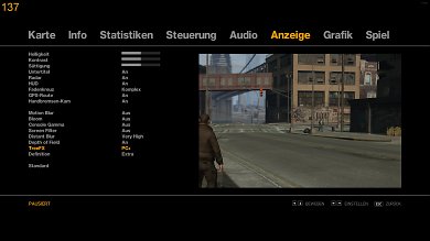 Im Anzeige-Menü lassen sich zudem weitere Details wie etwa die Weitsichtunschärfe feiner justieren. Im Reiter Steuerung können Sie zudem Raw-Input aktivieren.
