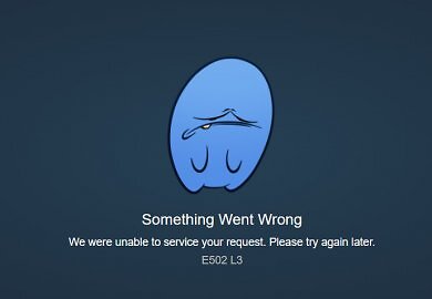 Fehlermeldung auf Steam