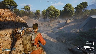 Arc Raiders (Preview, Hands-on): DLSS Quality zeigt Schmieren bei Rollbusch, wirkt gleichzeitig überschärft II