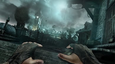 Aus der Egoperspektive erkundet der Spieler die Dächer der Stadt und plant, wie es eben typisch ist für Stealth-Action, den nächsten Schritt.