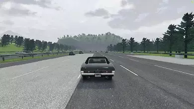 8 lane European Freeway.