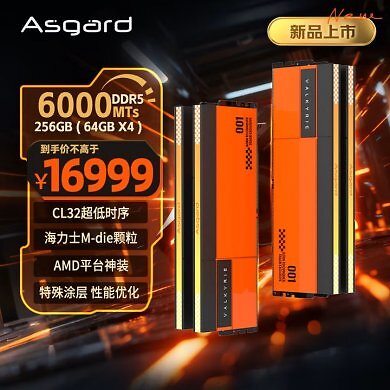 Valkyrie-DDR5-6000-RAM von Asgard: 256 GiByte für 16.999 RMB.