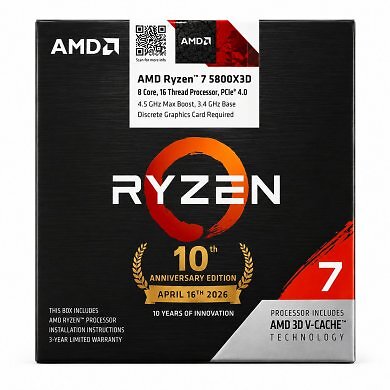AMD Ryzen 7 5800X3D in der Jubiläums-Edition zum 10. Geburtstag der AM4-Plattform