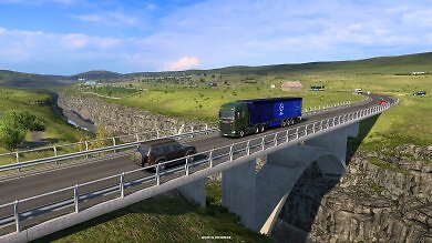 Auf dem Weg zum Release des kommenden Island-DLCs für den Euro Truck Simulator 2 präsentiert SCS Software die dortige Welt der Brücken. (1)