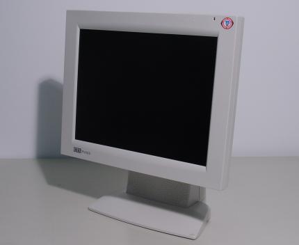 COMPUTERGRAU: Das Design des TFT-Monitors ist sehr schlicht, doch die Leistung ist überragend. 
