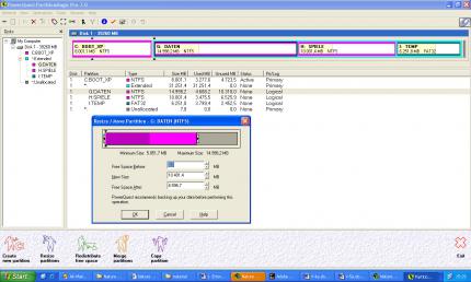 Partition Magic: Das beste Partitionierungs-Tool ist Partition Magic. Leider ist die Vollversion recht teuer.