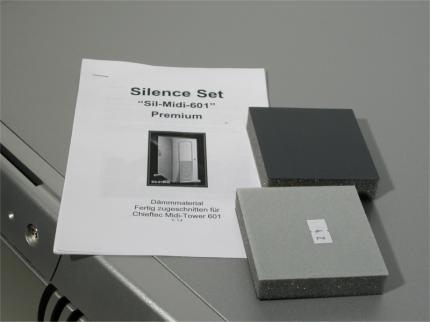 CS-601-Gehäuse mit "Super Silence Set" im PCGH-Testlabor