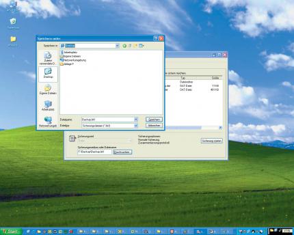 Praxis-Schritt 2: Wählen Sie einen Speicherort für die Backup-Datei, idealerweise eine eigene Partition.